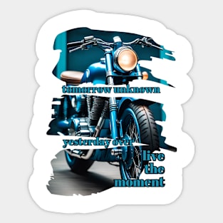 Live The Moment - Heritage Motorcycle Sticker